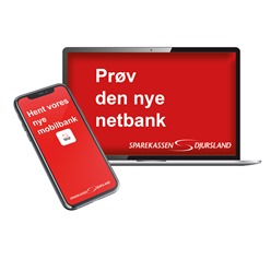 Ny net og mobilbank firkantet